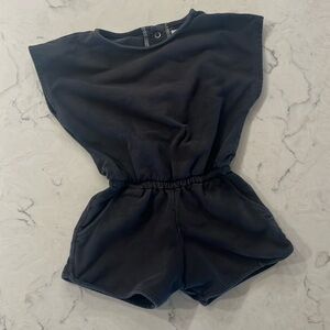 OMAMImini Slate Romper, Size 2T